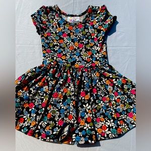 Dot Dot Smile Black Floral Dress
